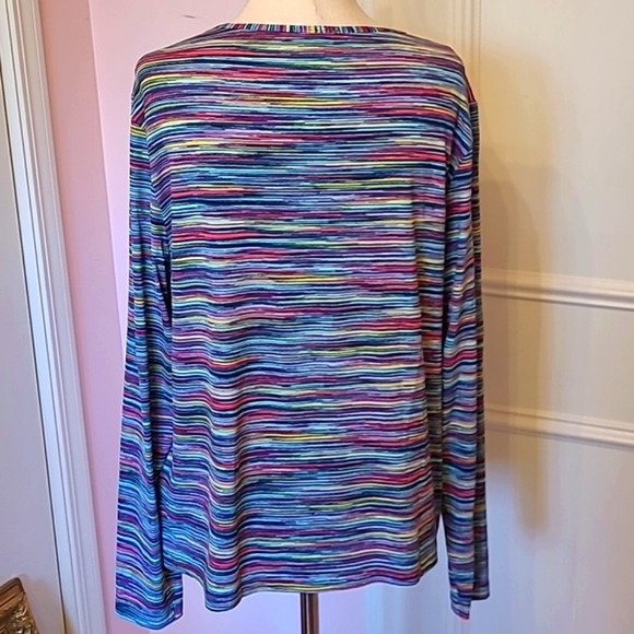 NWOT LAND'S END striped rash guard - Picture 3 of 7
